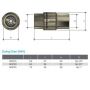20mm Spring Check Non Return Valve Brass Watermark 3/4" BSP thumbnail