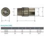 40mm Spring Check Non Return Valve Brass Watermark 1-1/2" BSP thumbnail