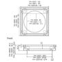 Stainless Steel Tile Insert Floor Point Drain 130mm x 130mm x 100mm Outlet FW-130STI thumbnail