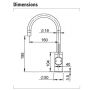 Stiebel Eltron SNU 10 Plus Matte Black Goose Neck Sink Mixer Hot Water Heater Open Vented 208194 thumbnail