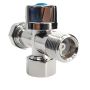 Swivel Nut Combination Tritec Dishwasher Dual Isolation Valve Chrome C&P thumbnail