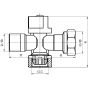 Swivel Nut Combination Tritec Dishwasher Dual Isolation Valve Chrome C&P thumbnail