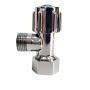 Swivel Nut Mini Cistern Stop Chrome 1/4 Turn 15mm 1/2" C&P  thumbnail