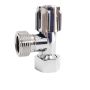 Swivel Nut Washing Machine Stop Chrome 1/4 Turn C&P thumbnail