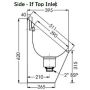 Tear Drop Pod Urinal Stainless Steel Top Entry Incl Spreader & Grate URN-TDT-I  thumbnail