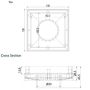 Tile Insert Floor Point Drain 100mm x 100mm x 50mm Outlet FW-100TI-50 thumbnail