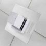 90mm Square Tilers Boo Boo Cover Plate Chrome Metal thumbnail
