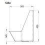Urinette Top Entry Urinal Stainless Steel Incl Spreader & Grate AB-URN  thumbnail