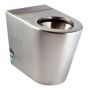 Wall Faced Ambulant Toilet Pan S Trap Stainless Steel WC-SSAS thumbnail