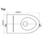 Wall Faced Ambulant Toilet Pan S Trap Stainless Steel WC-SSAS  thumbnail
