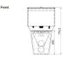 Wall Faced Toilet Suite Close Couple P Trap Stainless Steel WC-SSWFCCP  thumbnail