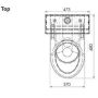 Wall Faced Toilet Suite Close Couple S Trap Stainless Steel WC-SSWFCCS  thumbnail