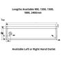 1800mm PWD Wall Mount Wash & Bubbler Trough Right Outlet 304 Stainless Steel PWD-1800R thumbnail