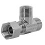 Water Filter Tee 15mm Swivel Nut x 15 Male BSP Chrome FWT01CP thumbnail