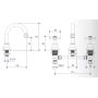Whitehall Easy Clean Basin Tap Set Goose Neck Outlet Ceramic Disc 1/2 Turn 7617    thumbnail