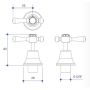 Whitehall Easy Clean Lever Basin Top Assembly Ceramic Disc 1/4 Turn (Pair) 4286 thumbnail