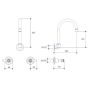Whitehall Easy Clean Lever Wall Sink Set Ceramic Disc 1/4 Turn Swivel Outlet 2015 thumbnail