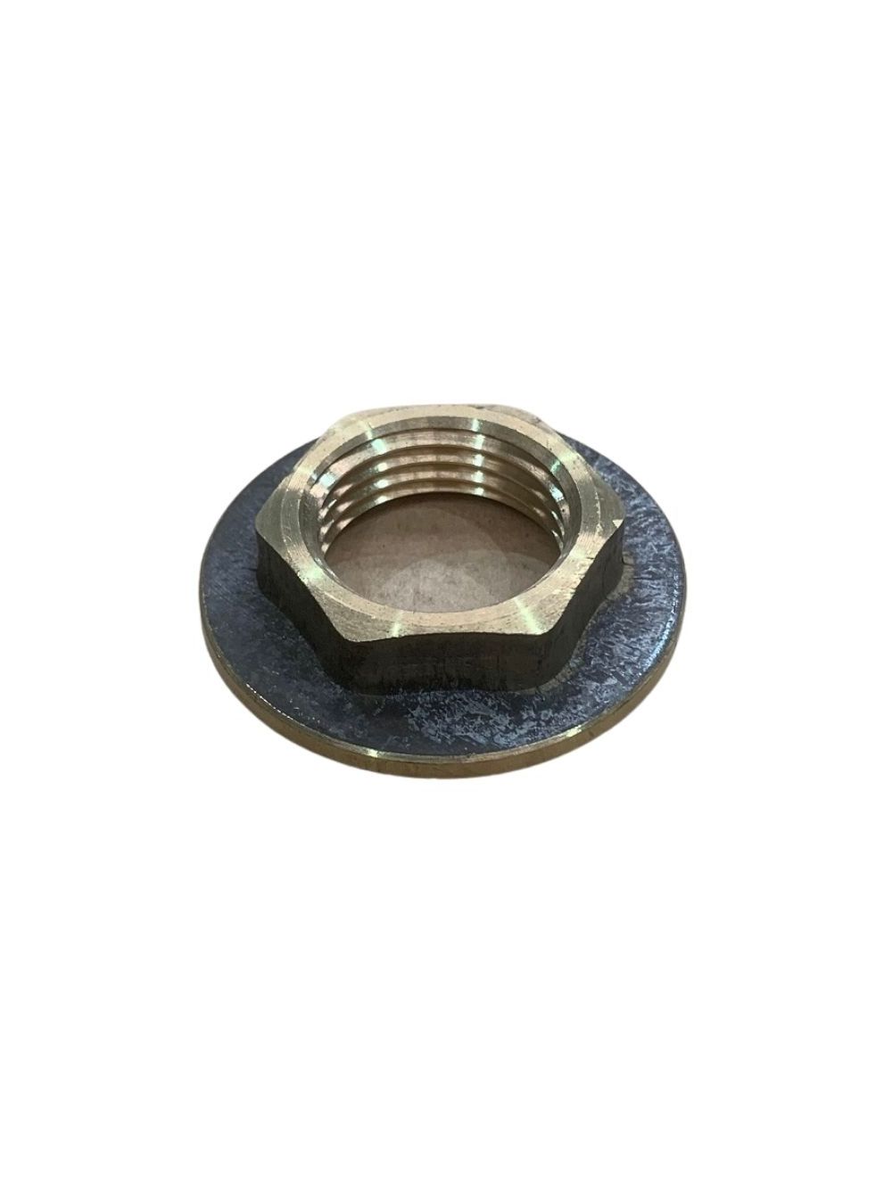 Nickel Plated Brass Locking Nut 1/2 NPT, NN-13-BR