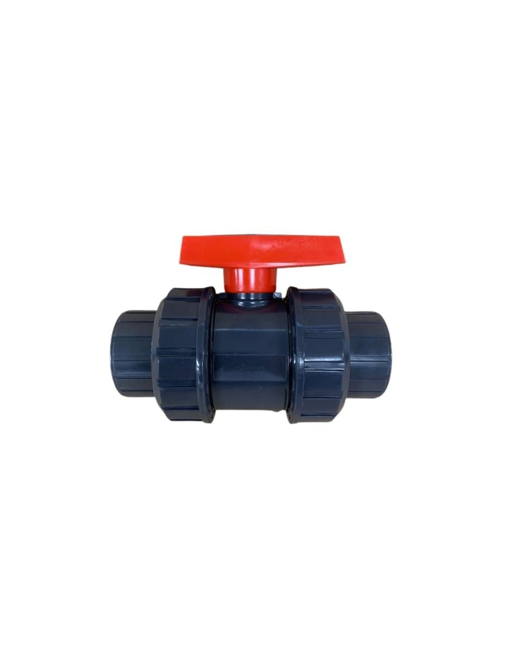 Double union top pvc ball valve
