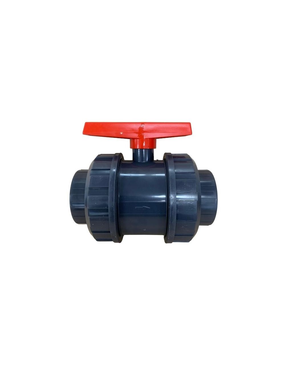 100mm PVC Ball Valve Double Union BSP Threaded