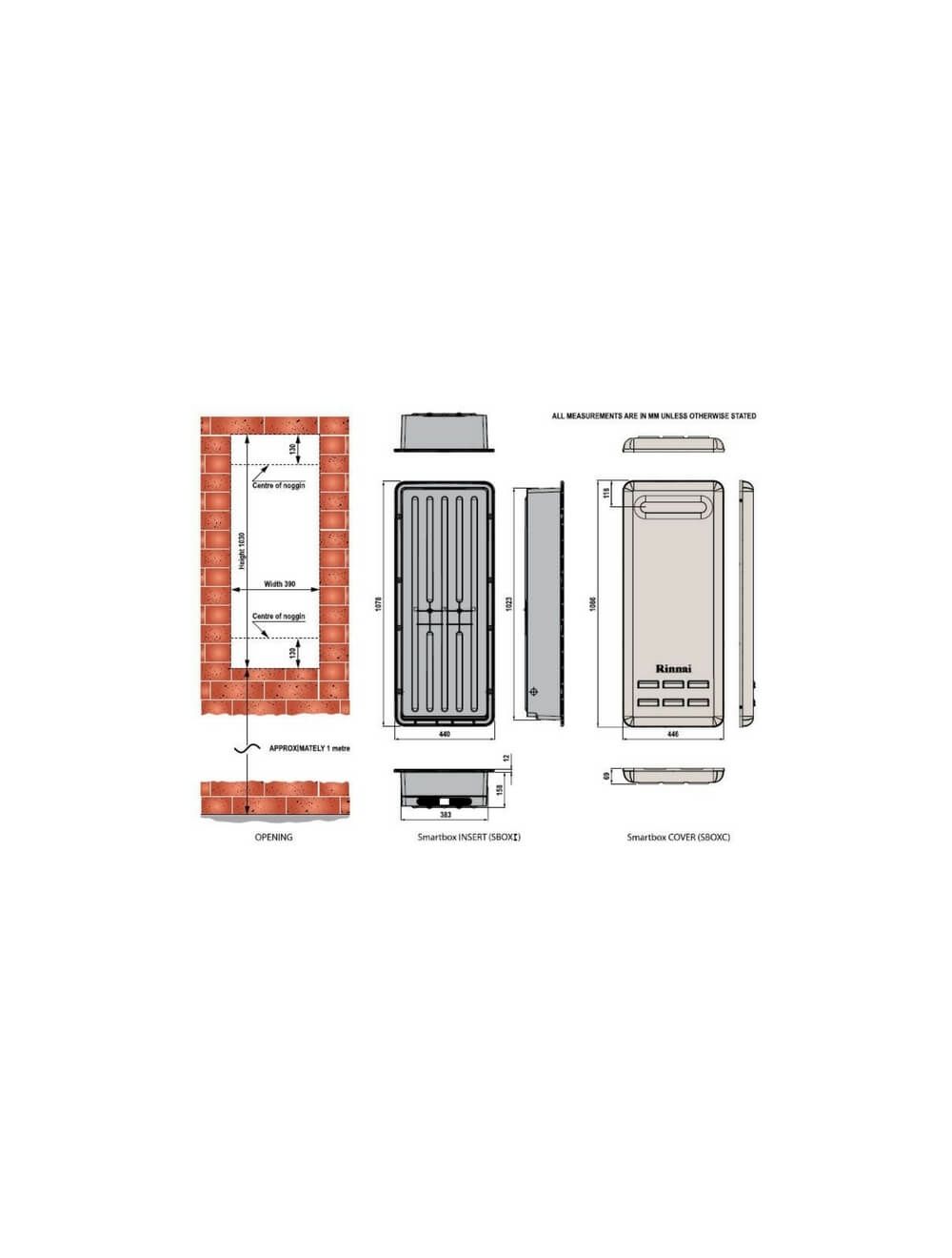 Rinnai Hot Water ABS SBOX Recess Boxes - Plumbing Sales