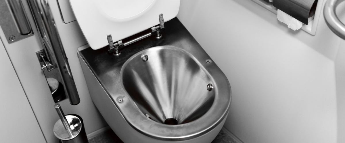 stainless toilet